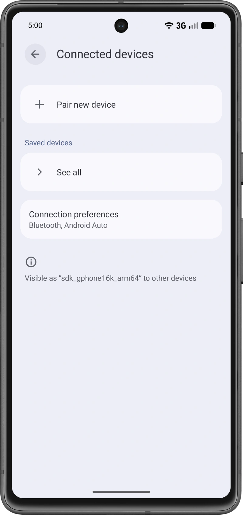Open Connection preferences