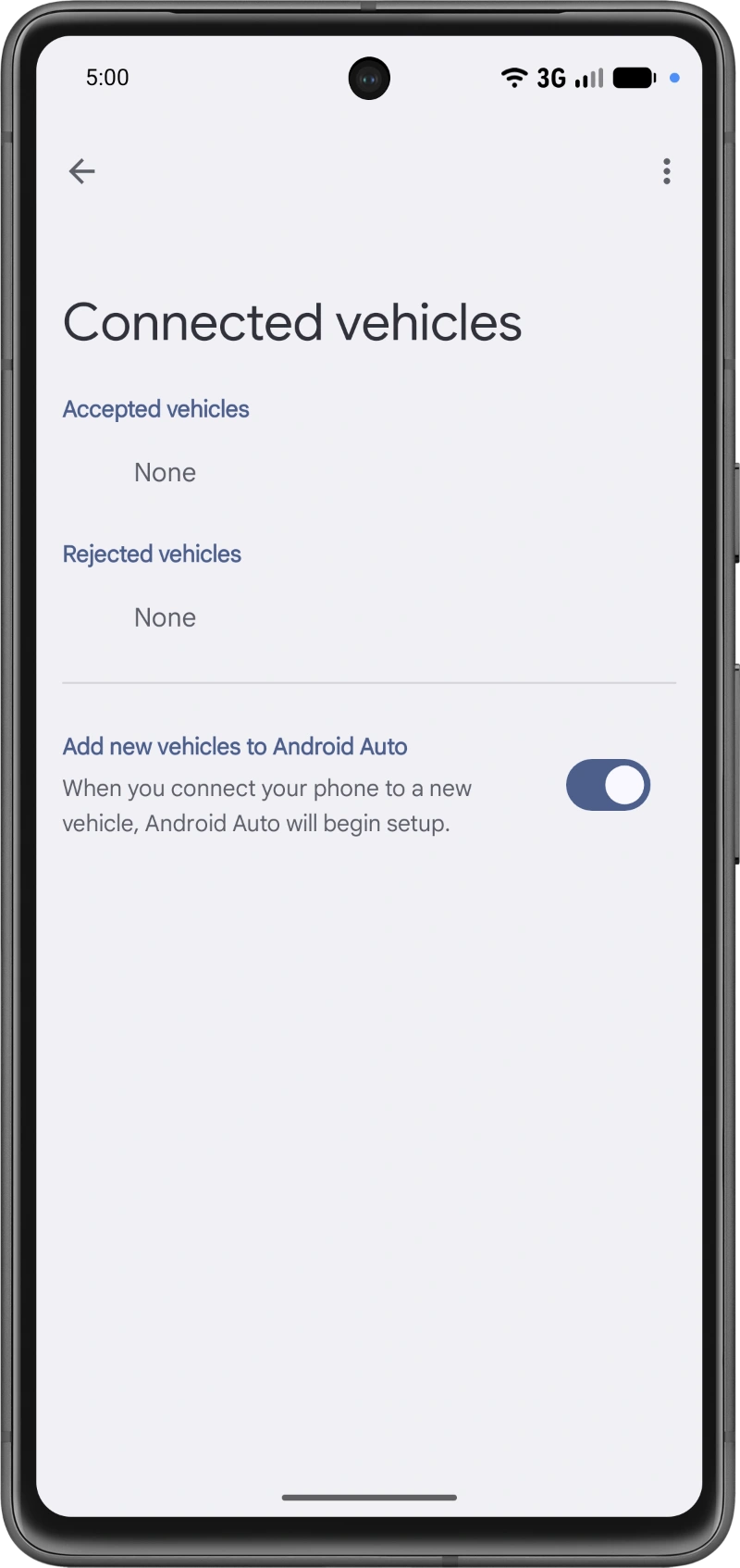 Allow new vehicles