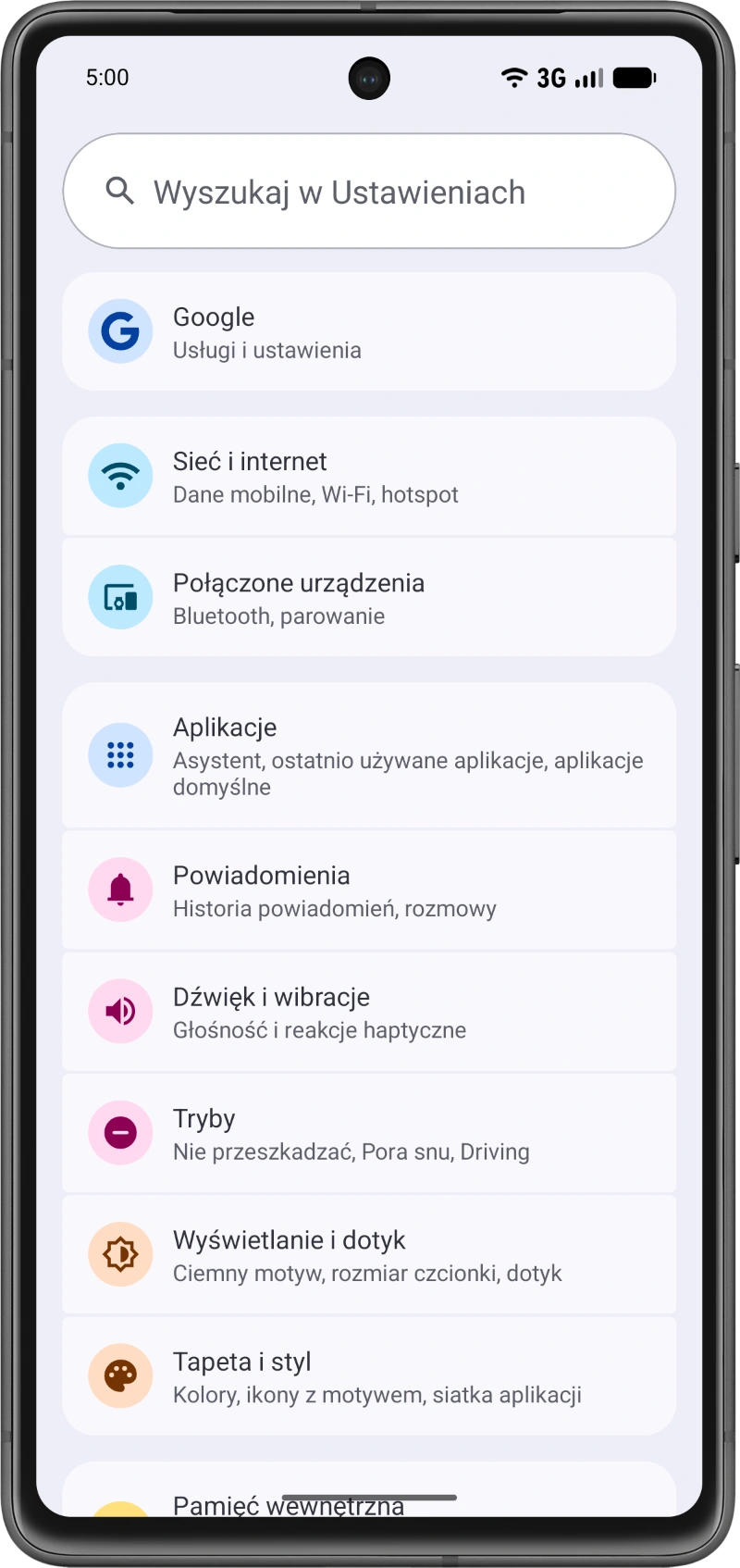 Wybierz Połączone urządzenia