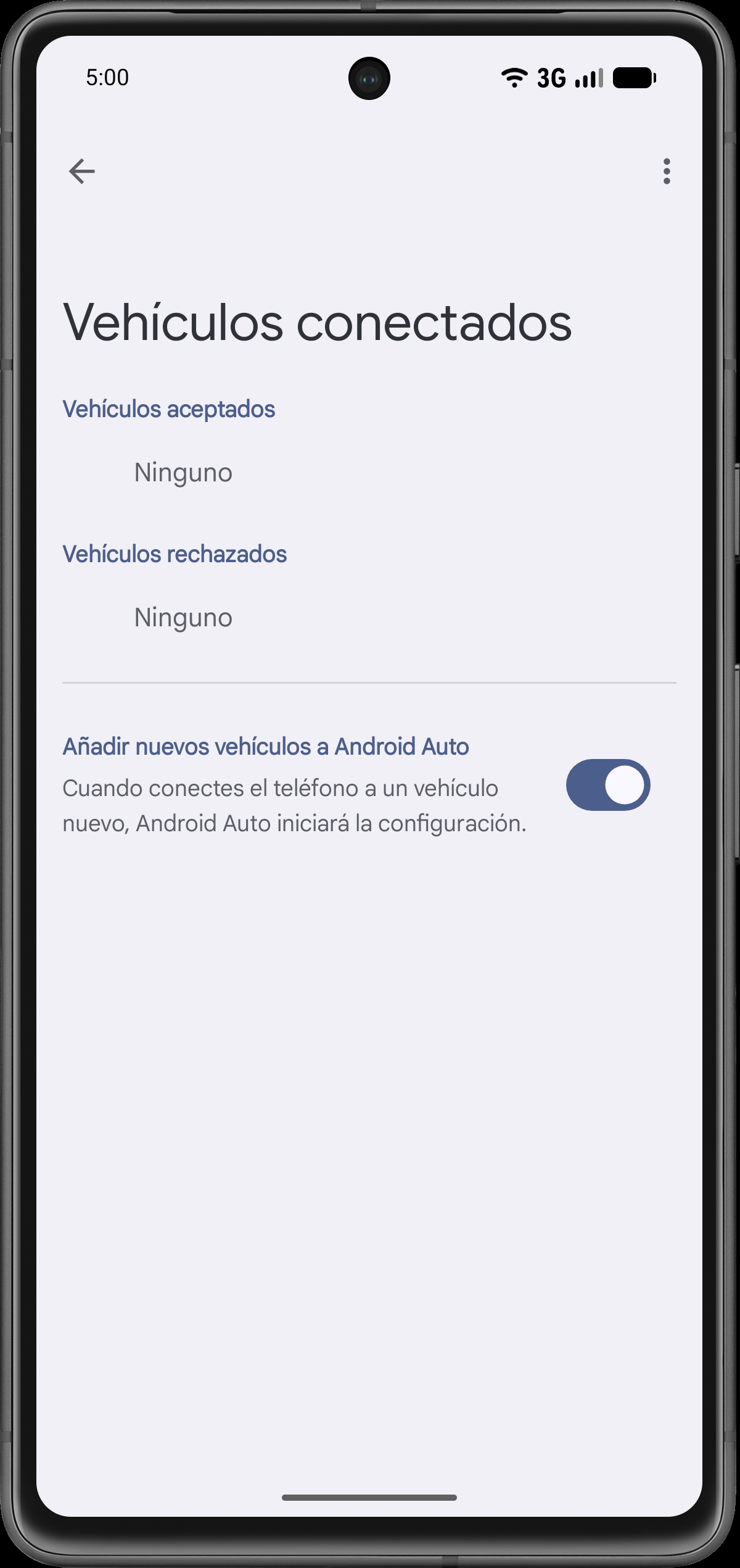 Permite vehículos nuevos