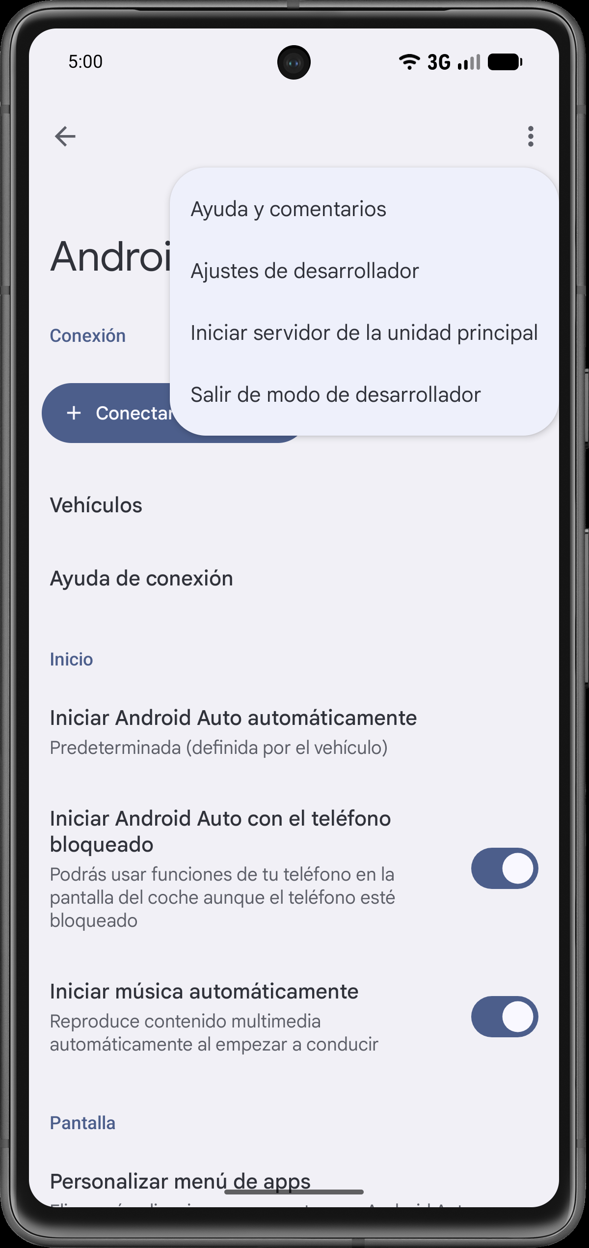 Inicia el servidor de la unidad principal