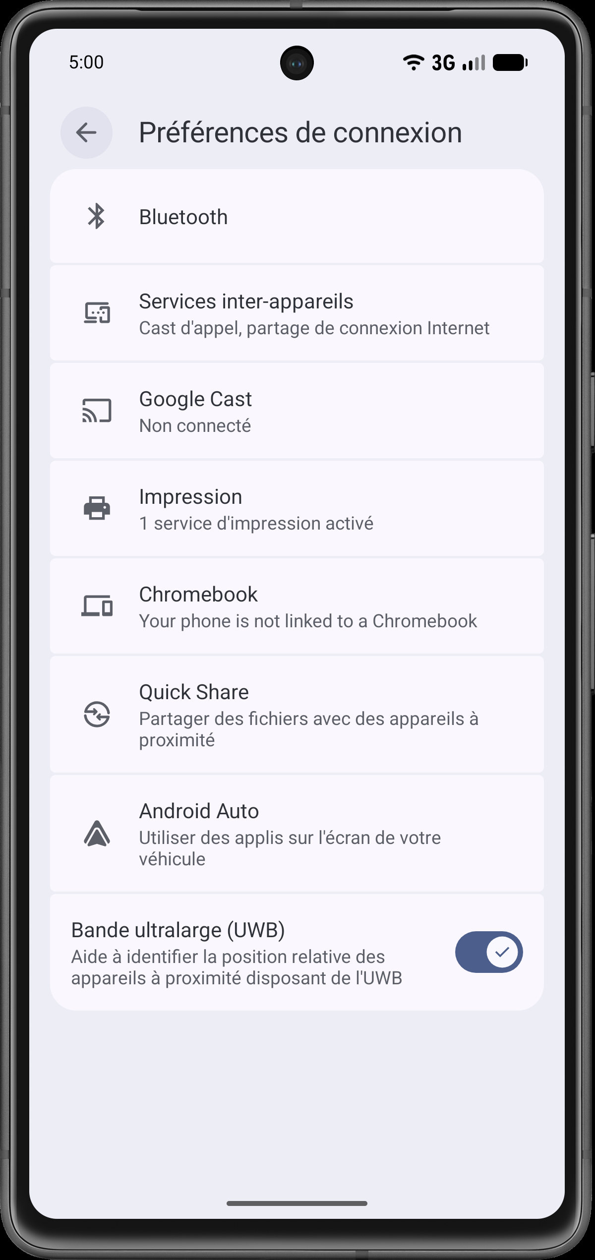 Ouvrir Android Auto