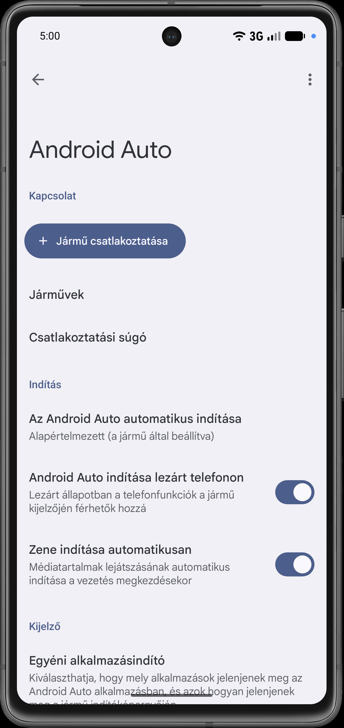 Járművek megnyitása