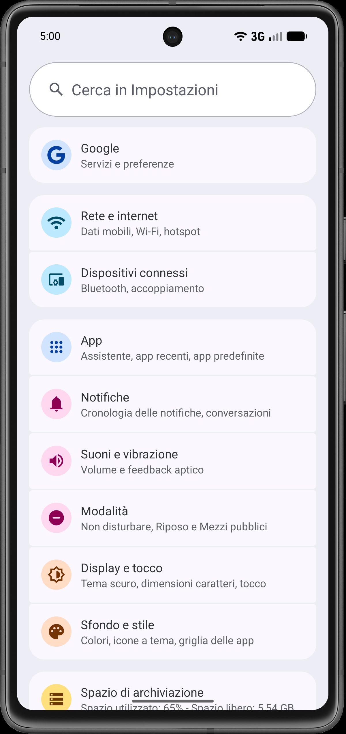 Scegli Dispositivi connessi