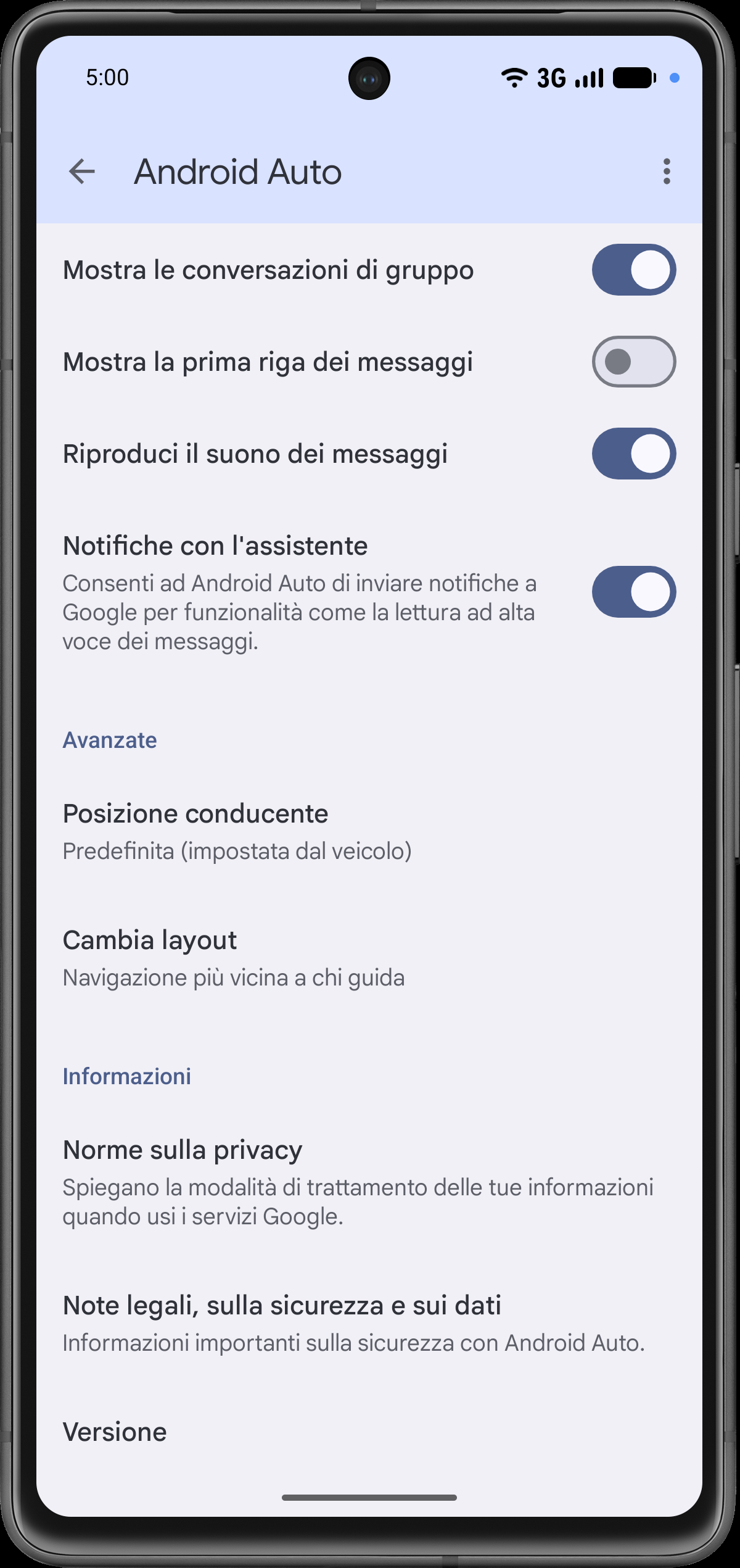 Trova Versione