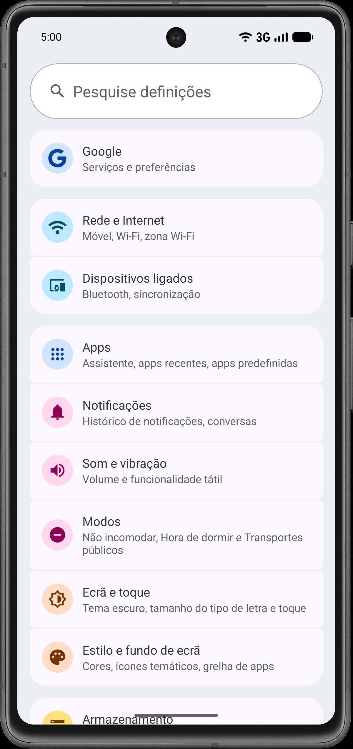 Escolha os dispositivos conectados